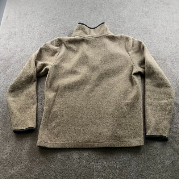Old Navy Womens Fleece Jacket Medium Pullover Beige 1/4 Zip Cozy Outdoors Casual - Picture 12 of 12